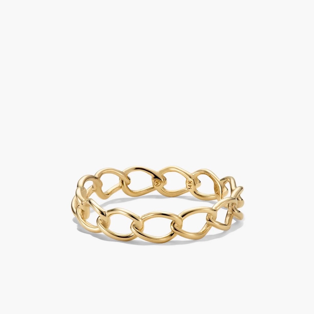 Mejuri Gold 14K Chain Ring